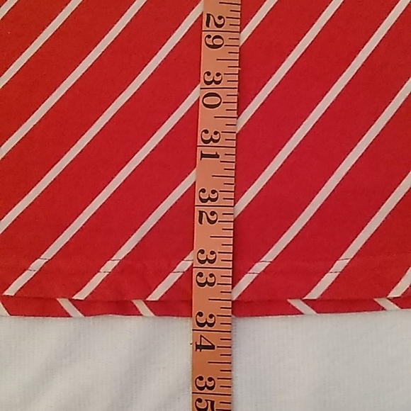 V-Neck A Line Tunic Orange/White size 2X - Picture 9 of 9